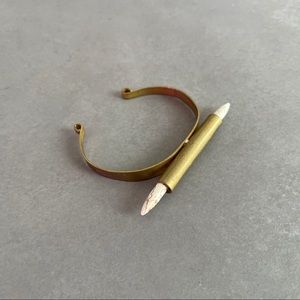 Cities in Dust White Magnesite Spike Dagger Cuff